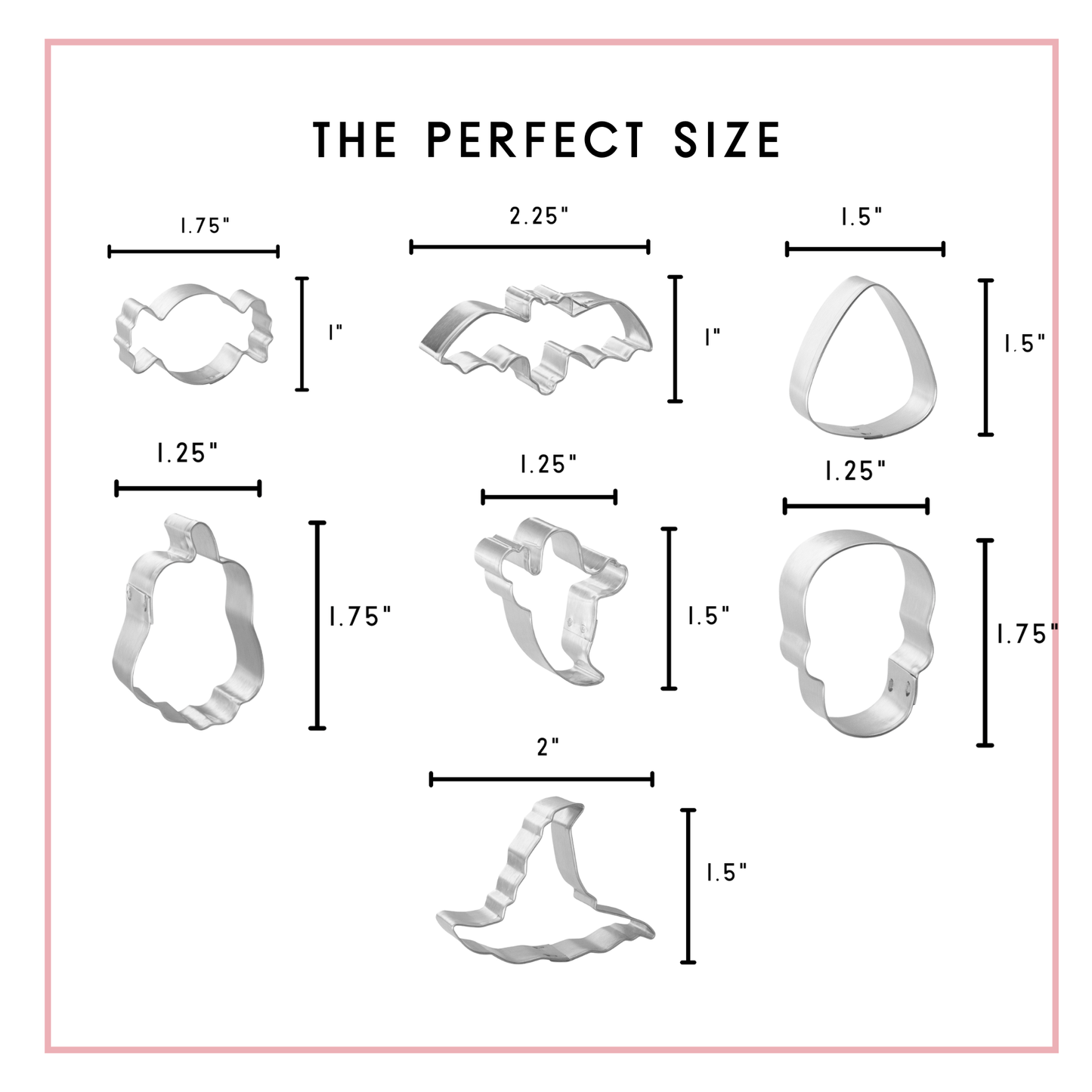 Miniature Halloween Cookie Cutter Set 7 Pc