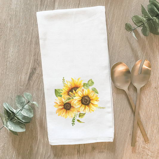 Sunflower Bunch Cotton Tea Towel- Lissi Designs