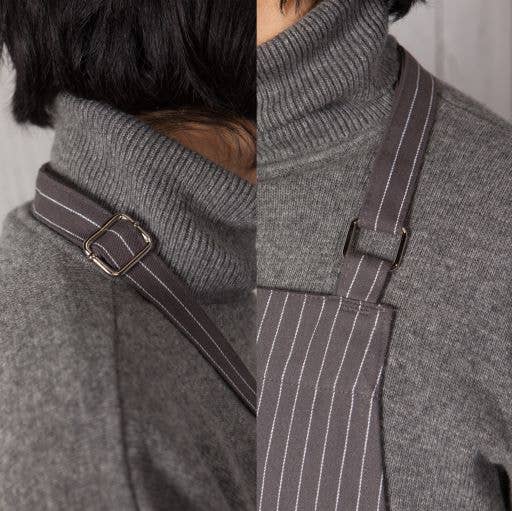 Now Designs by Danica - Granite Gray Pinstripe Chef Apron