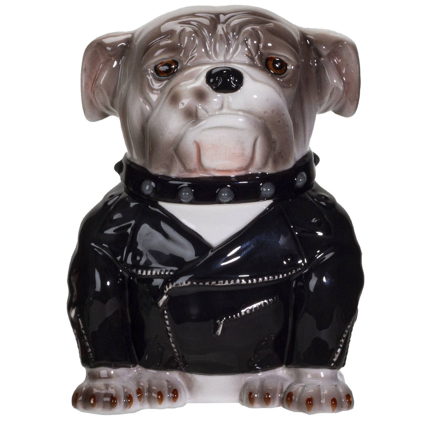 Biker Bulldog Cookie Jar - Pacific Trading