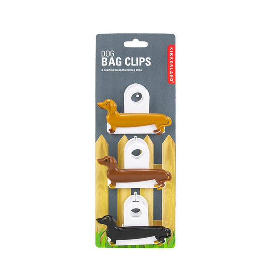 Dachshund Dog Bag Clips - Kikkerland Design Inc