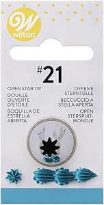 Open Star Decorating Tip 21 - Wilton