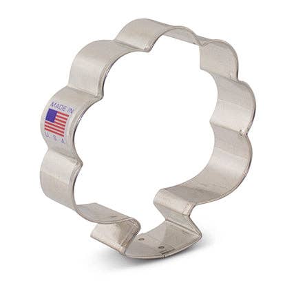 Forward Turkey & Flowers Cookie Cutter, 3 5/8"- Ann Clark