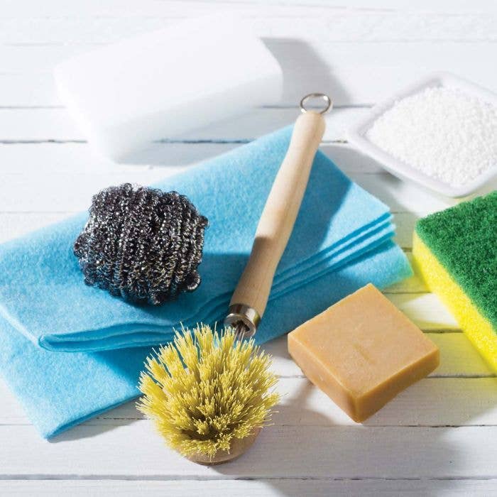 Natural Bristle Veggie And Dish Scrub Brush - Harold Import Co.