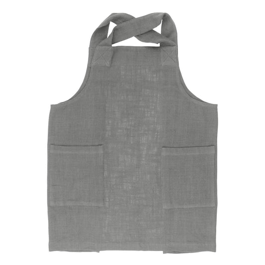 Cotton Baker’s Smock Apron, Gray- Mrs. Anderson’s Baking