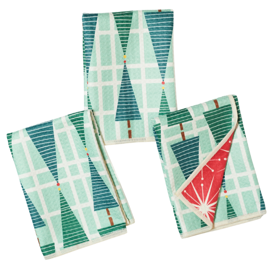 Stripe Tree Mighty Mini Towel (Set of 3)-Once Again Home Co.