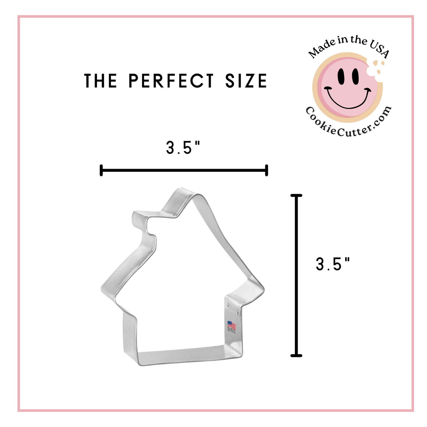 Gingerbread House Cookie Cutter 3.5"