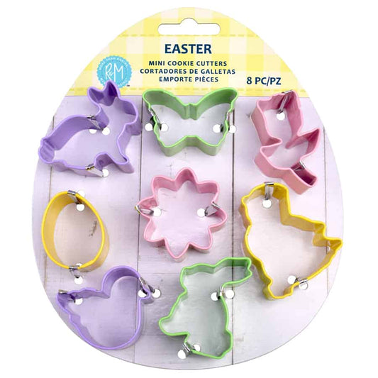 Mini Easter 8 PC Color Cookie Cutter Set - R&M