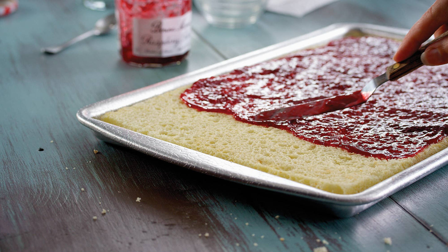 Jelly Roll Pan, 10"x 15" baking surface, 11.25" x 17" x 1" - Doughmakers