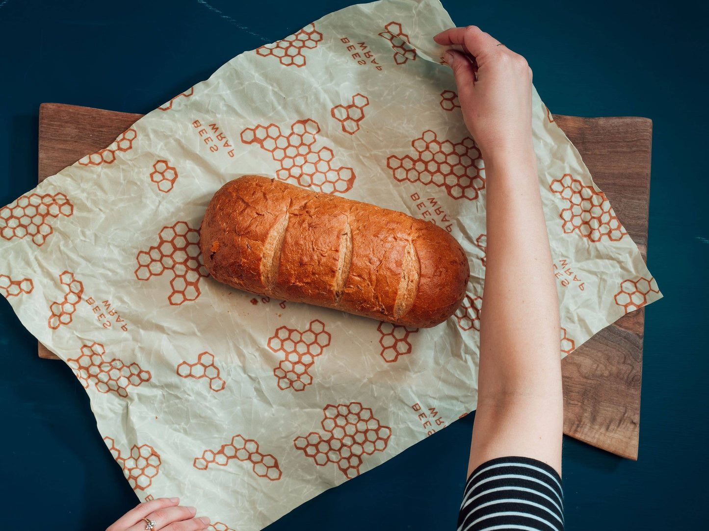 Honeycomb Print- Bee’s Wrap® Beeswax Reusable Bread Wrap