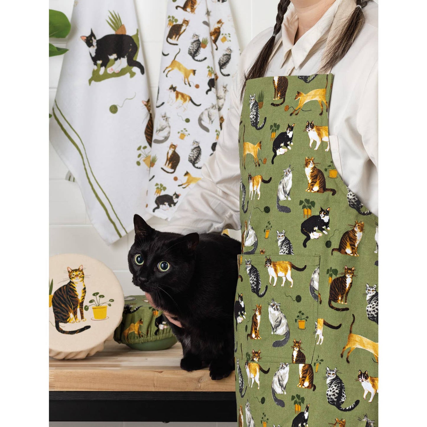 Cat Collective Bakers Floursack Dishtowels Set of 3 - Now Designs by Danica
