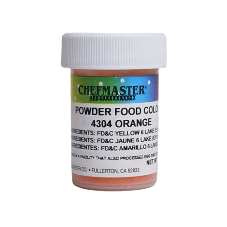 Orange Powdered Food Coloring, 3 grams- Chefmaster