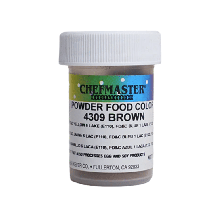 Brown Powdered Food Coloring, 3 grams- Chefmaster