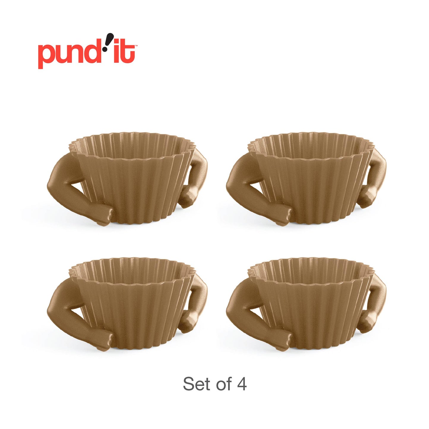 Pund'it Stud Muffins, Set of 4 Standard Size Bake Cups