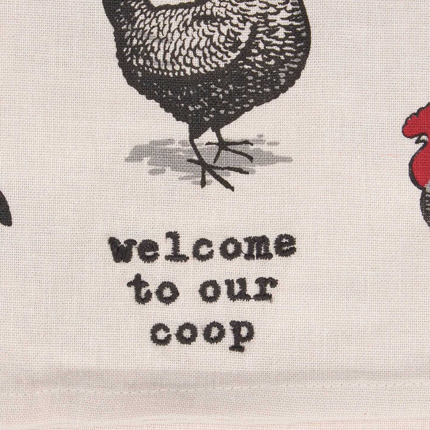 Welcome To Our Coop Kitchen Towel- Primitives by Kathy