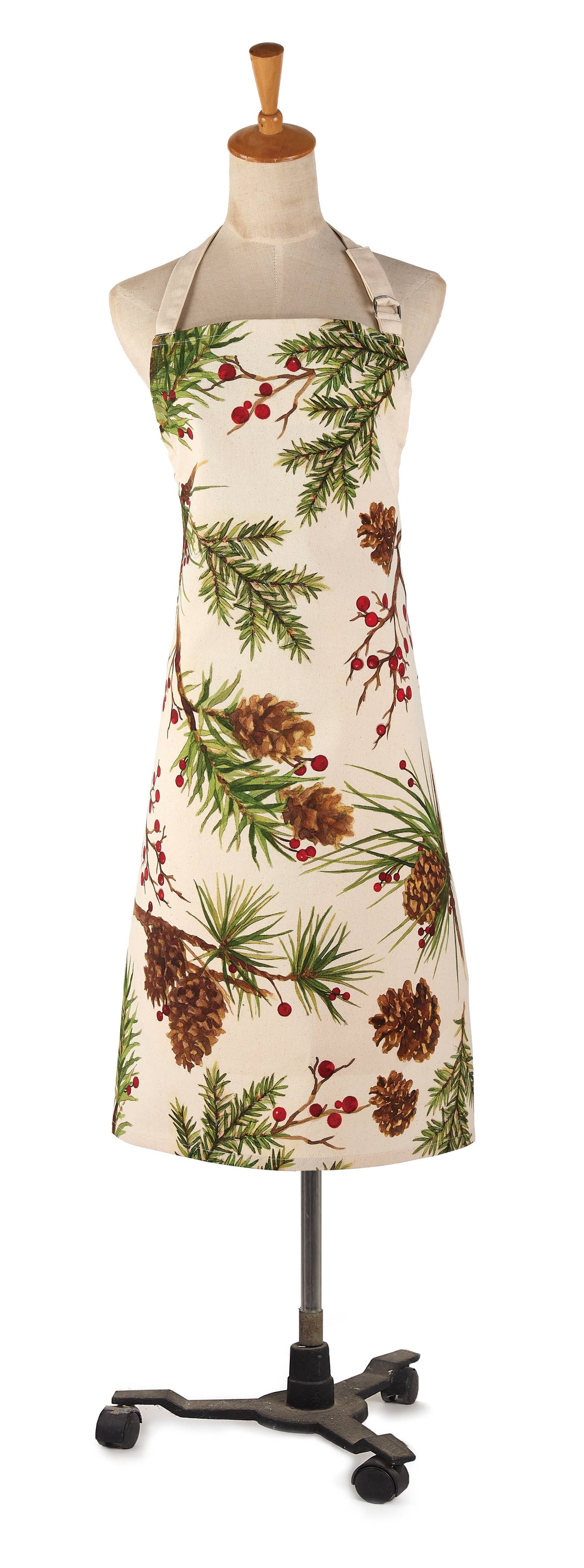 Berries & Pine Apron by Sally Eckman Roberts - Peking Handicraft