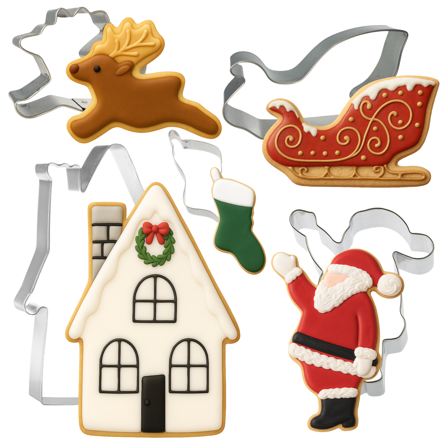 Night Before Christmas 5 Piece Cookie Cutter Box Set