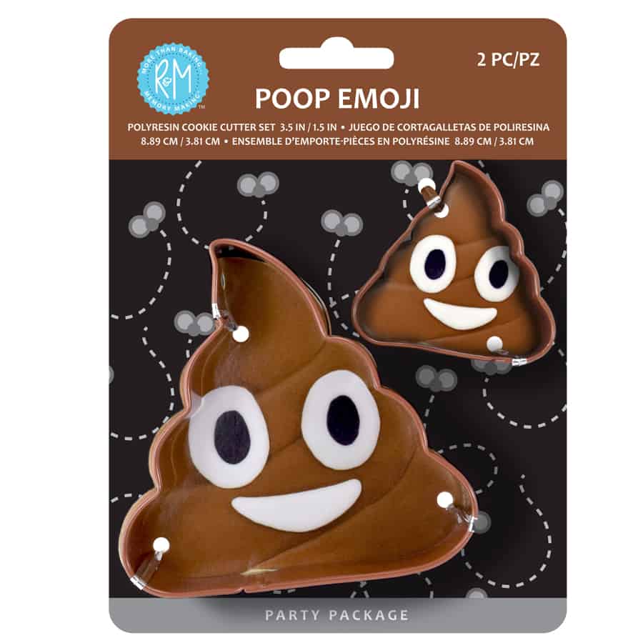 Poop Emoji 2 PC Cookie Cutter Set - R&M