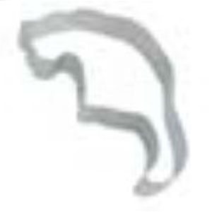 Cat with Tail Down Cookie Cutter, 4"- R&M