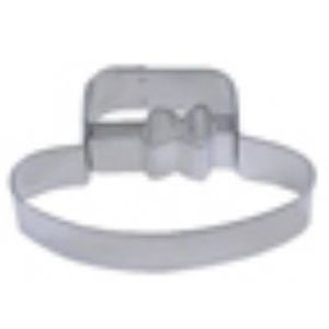 Hat with Embossed Bow/Ribbon Cookie Cutter, 1.5"- R&M