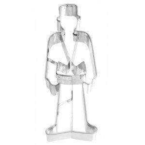 Groom with Embossed Details Cookie Cutter, 3.75"- Birkmann