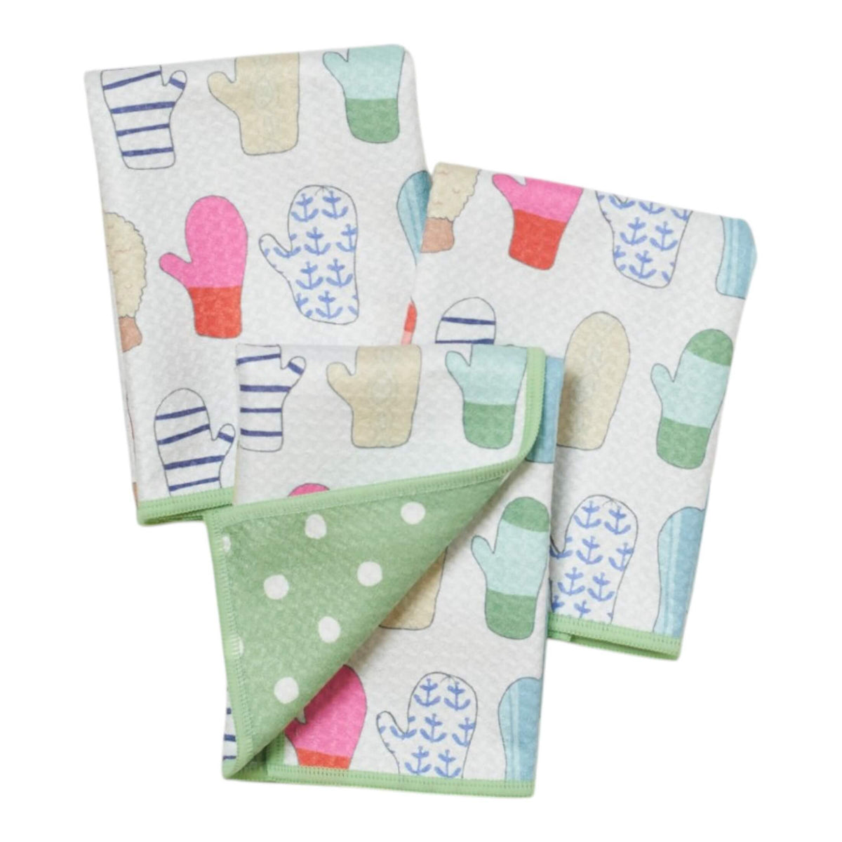 Once Again Home Co. - Mighty Mini Towel (Set of 3) Reversible - Sara Fitz Mitten