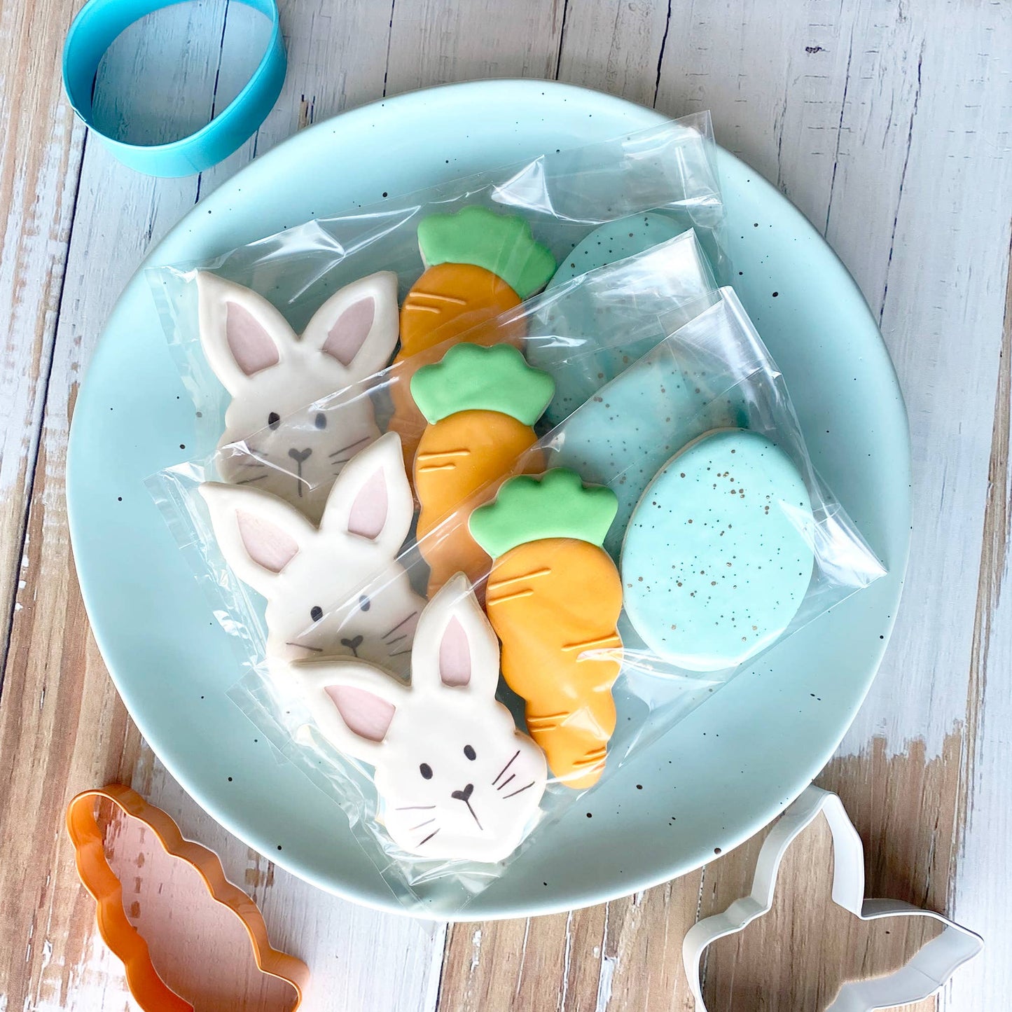 Easter 3 PC Color Cookie Cutter Carded Set- R&M