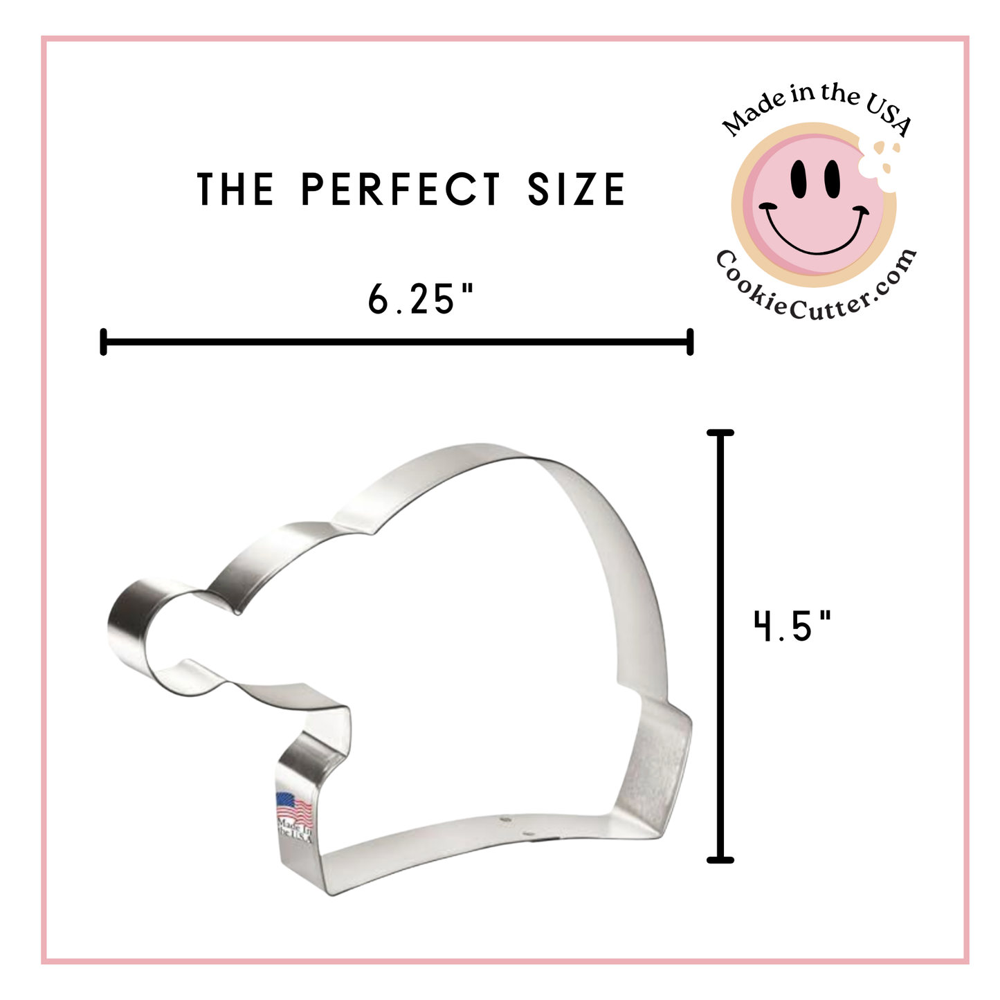 Santa Hat Cookie Cutter (6.2")