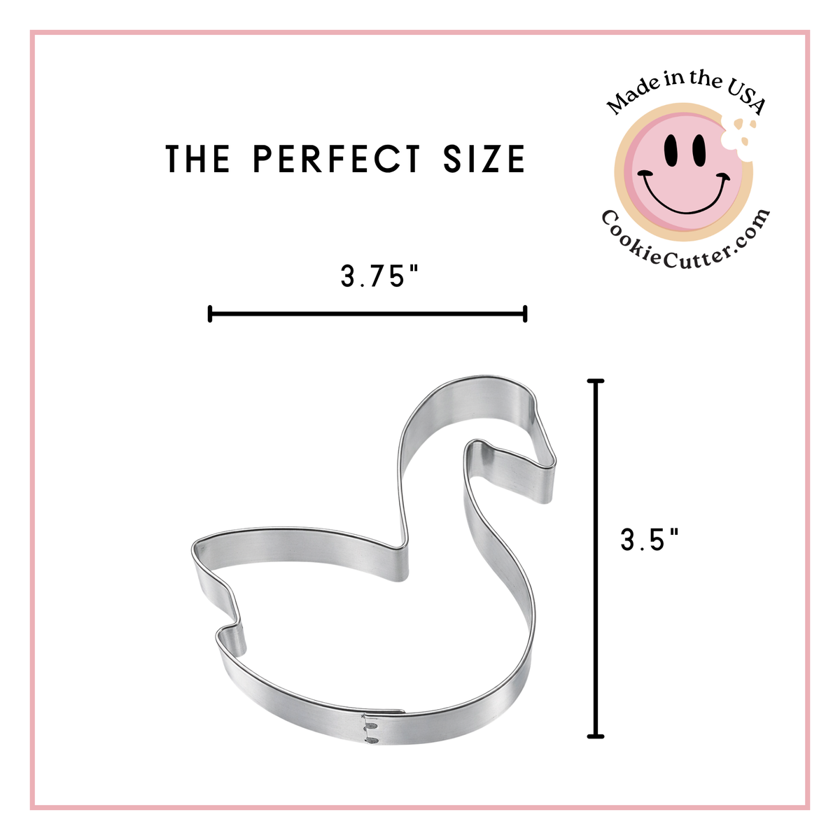 Swan Cookie Cutter, 3.5"