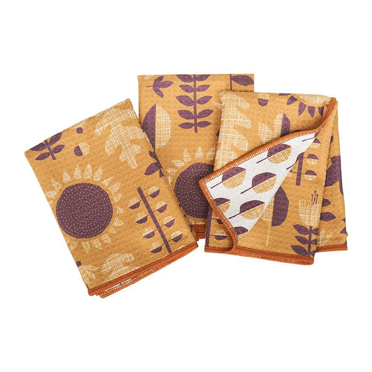 Mod Sunflower Mighty Mini Towel (Set of 3)-Once Again Home Co.