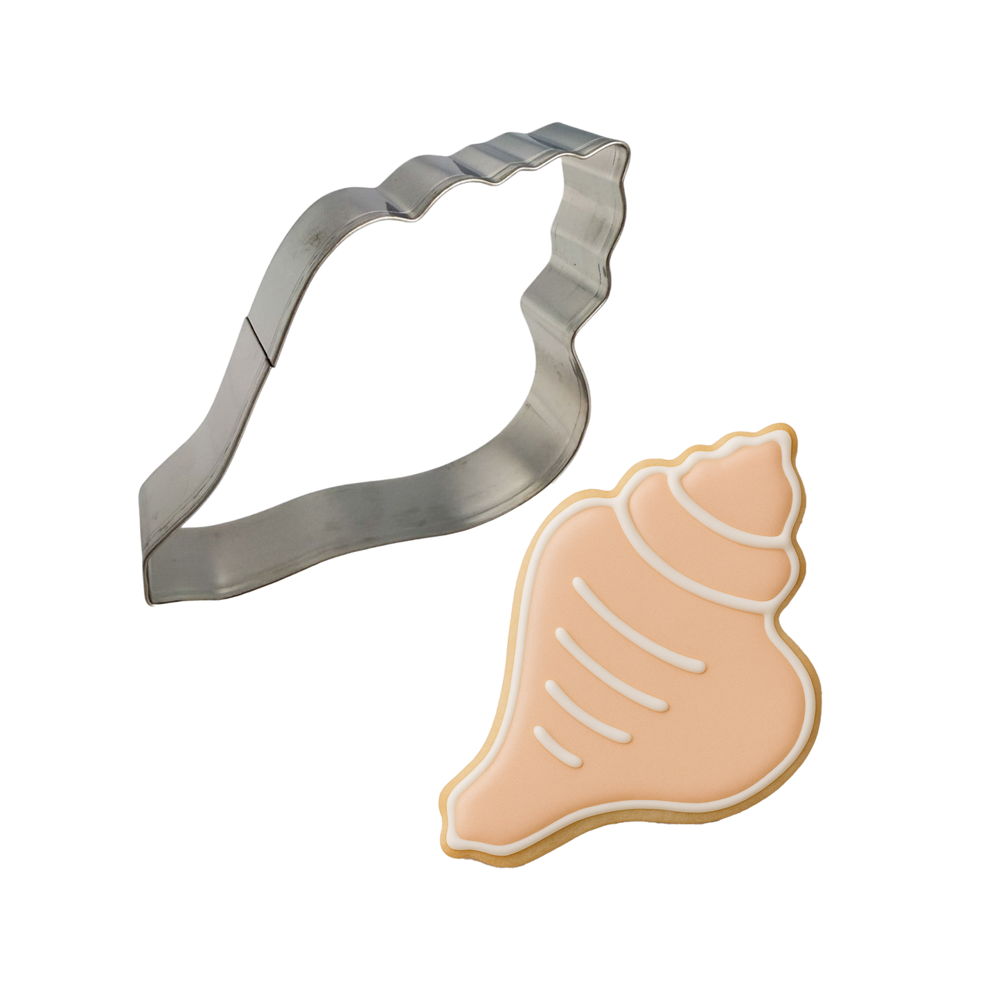 Conch Shell Cookie Cutter, 4"
