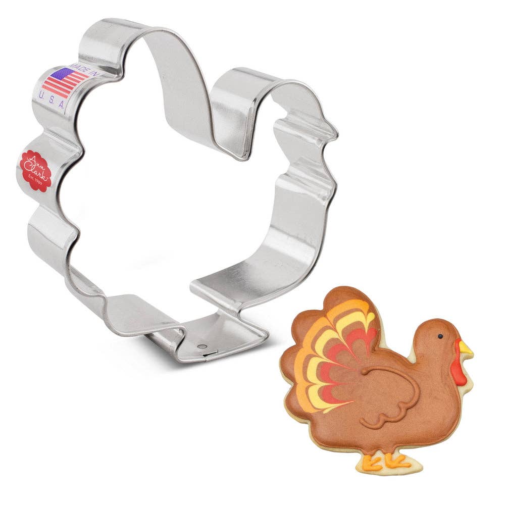 Turkey Cookie Cutter, 3 5/8"- Ann Clark