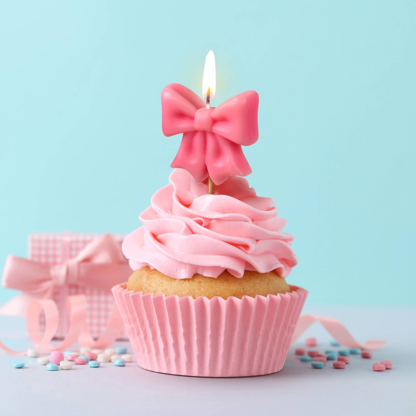 WRAP PARTY Bow Candles, Set of 5- Fred & Friends