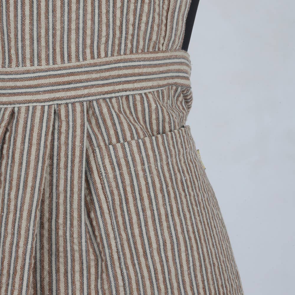 Seer Sucker Apron - Brown - Raine & Humble