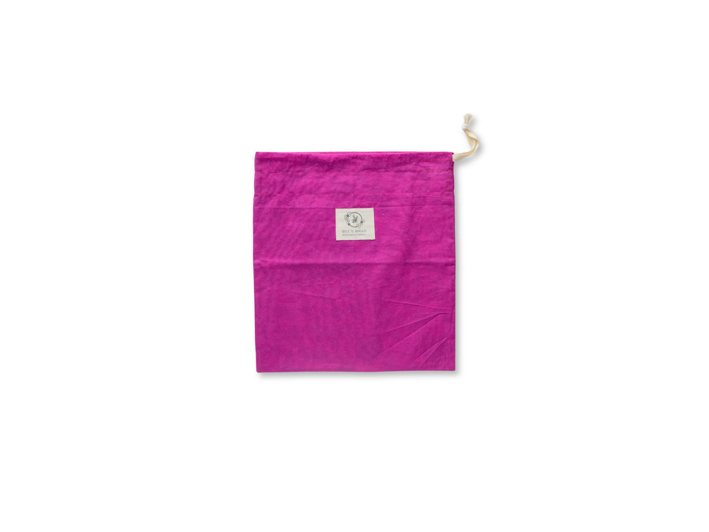 Meadow Magic, Magenta - Bee’s Wrap® Beeswax Lined Artisan Bread Bag