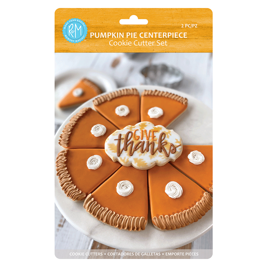 Pumpkin Pie Centerpiece 2 PC Cookie Cutter Set