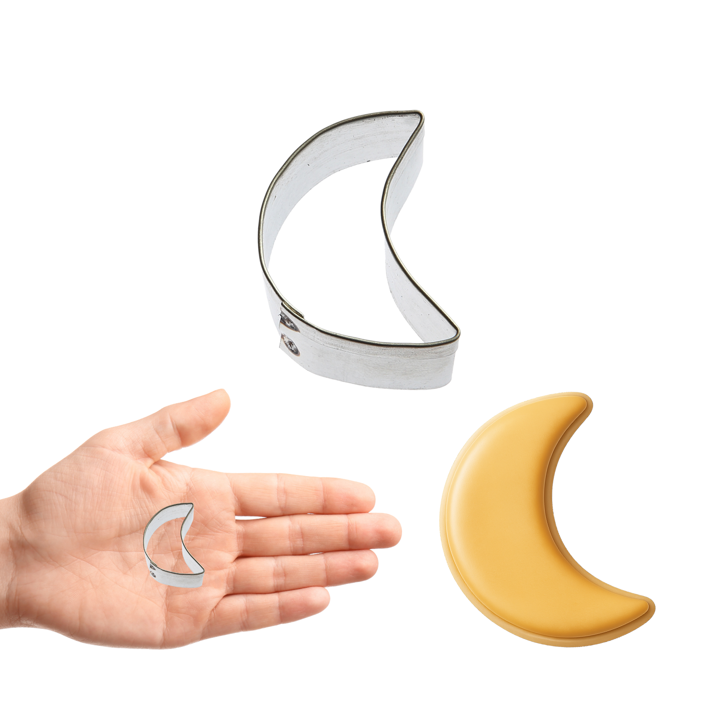 Mini Crescent Moon Cookie Cutter (1.25")