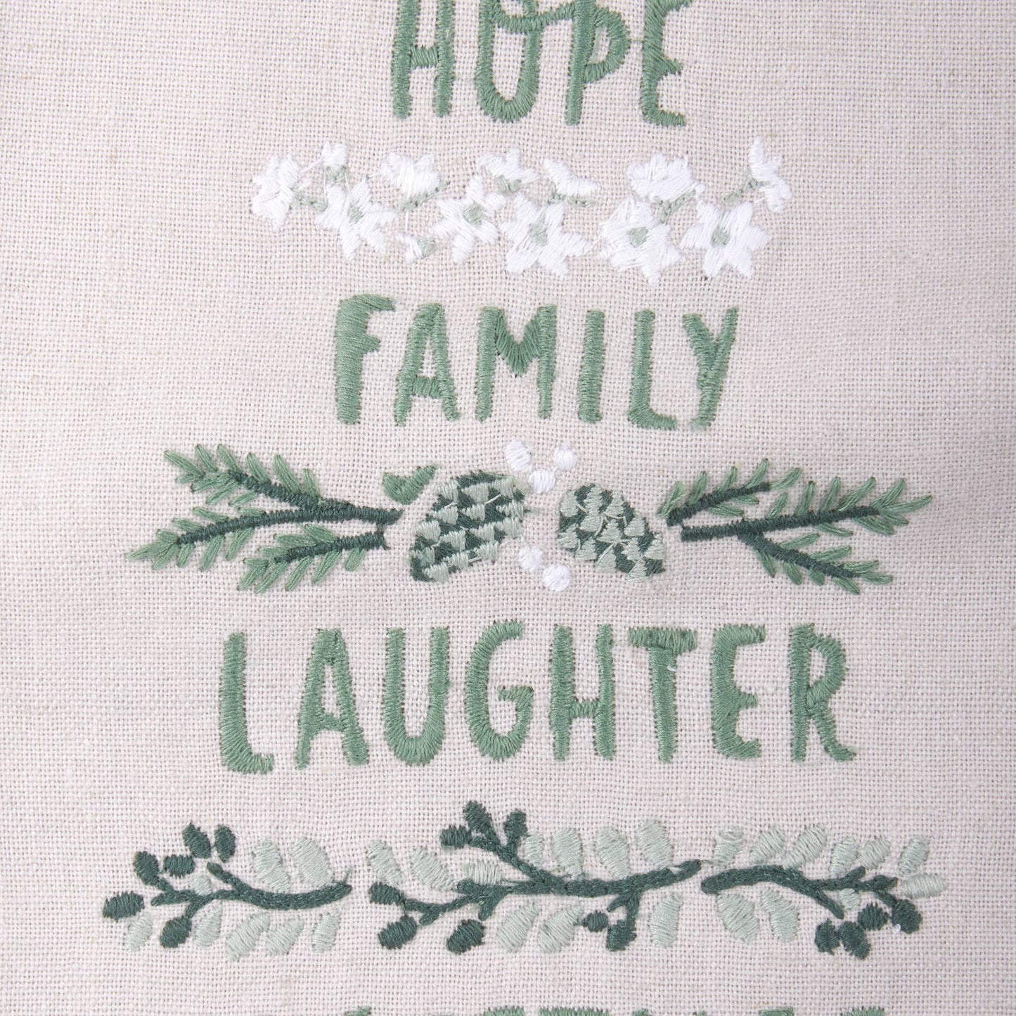 Family Laughter Christmas Kitchen Towel - Primitives by Kathy