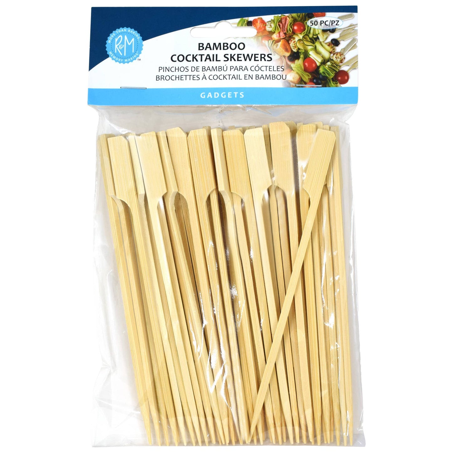 Bamboo Cocktail Skewers 50 Pack - R&M International
