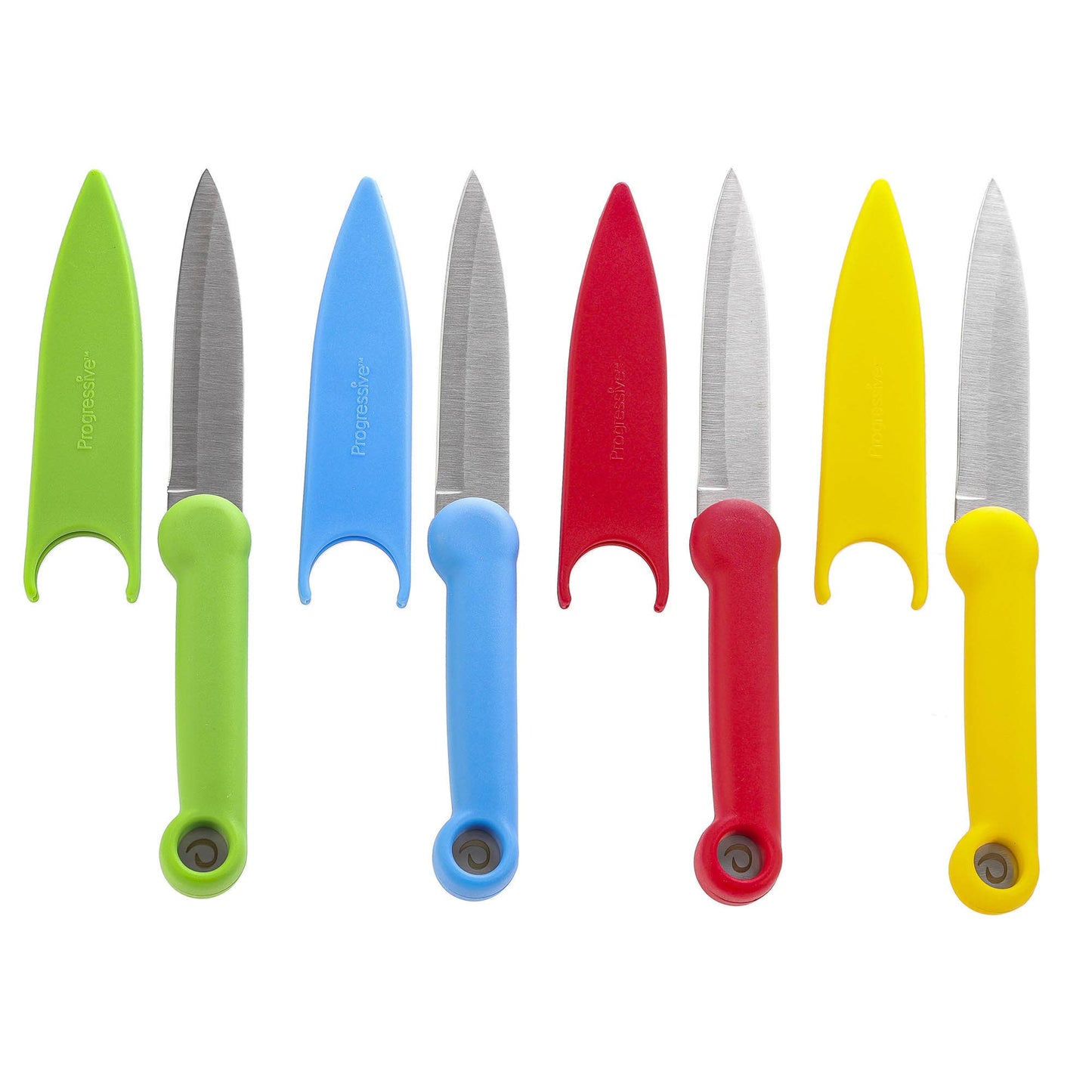 Progressive Paring Knives, 4-Piece Set, Color Coded Handles - Harold Import Co.