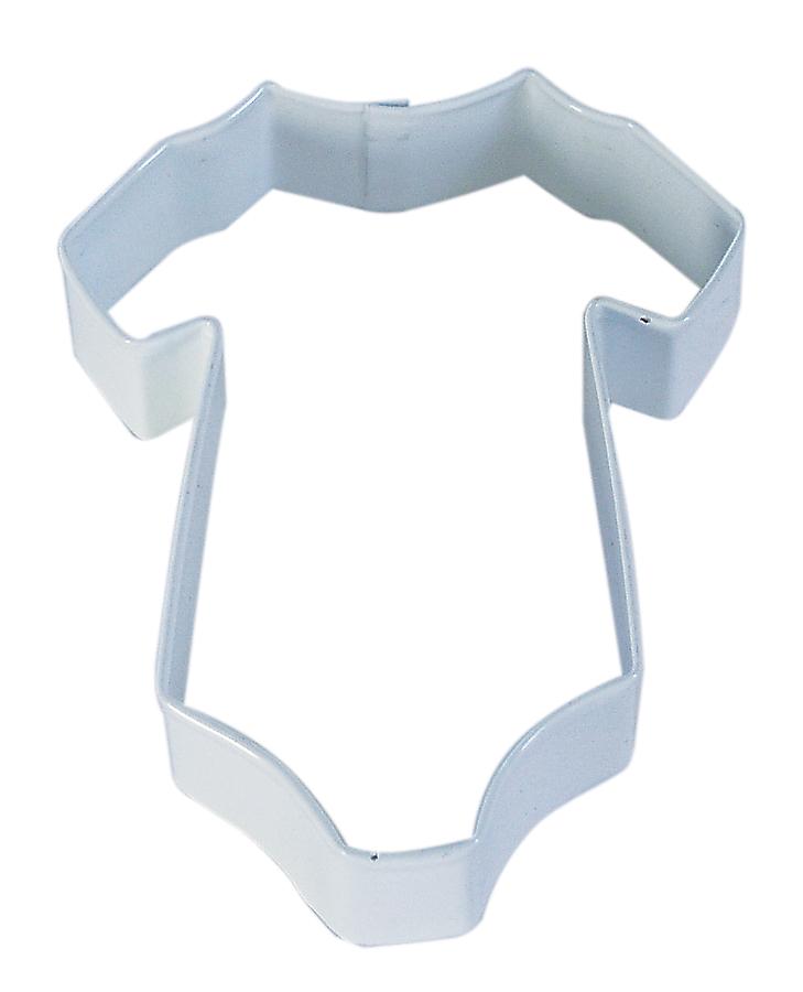 Onesie Cookie Cutter, White Polyresin, 4"- R&M