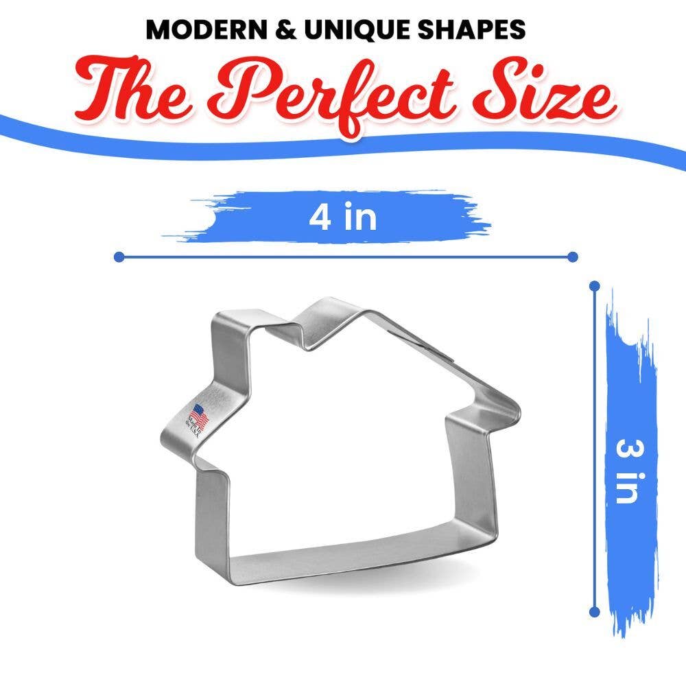 Cabin House Cookie Cutter (4")