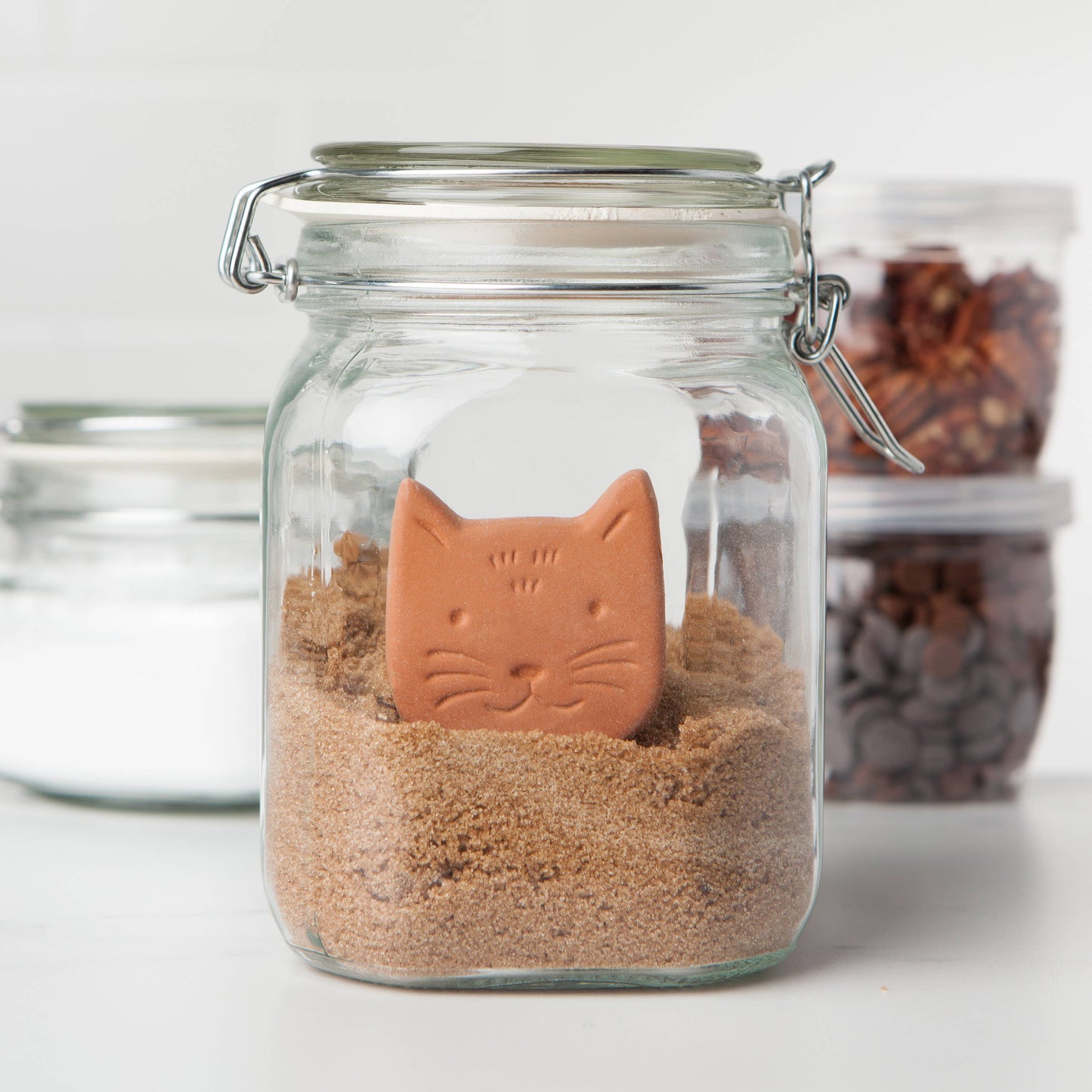 Calvin Cat Terracotta Sugar Saver - Now Designs by Danica