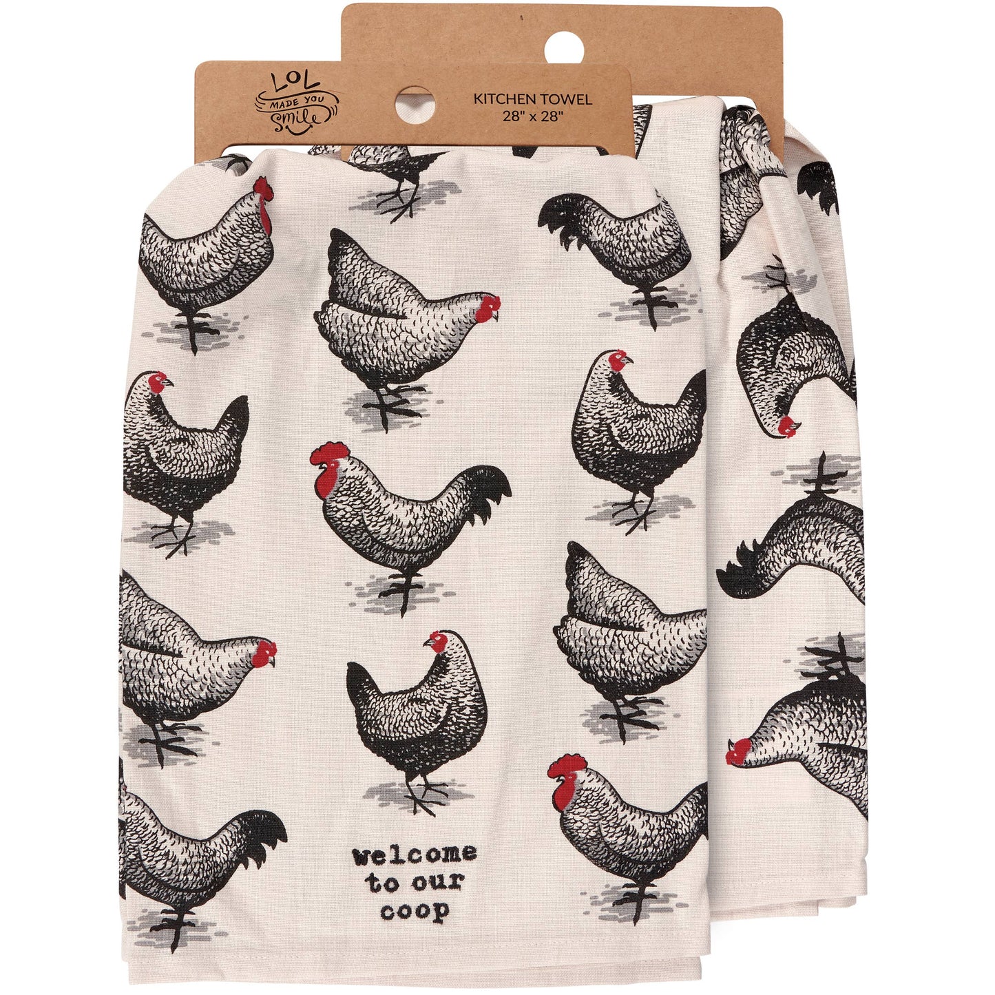 Welcome To Our Coop Kitchen Towel- Primitives by Kathy