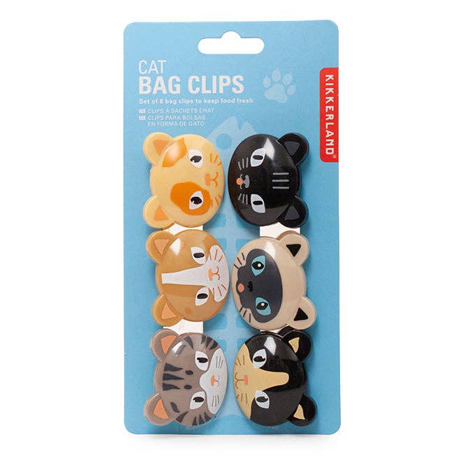 CAT BAG CLIPS S/6 - Kikkerland Design Inc