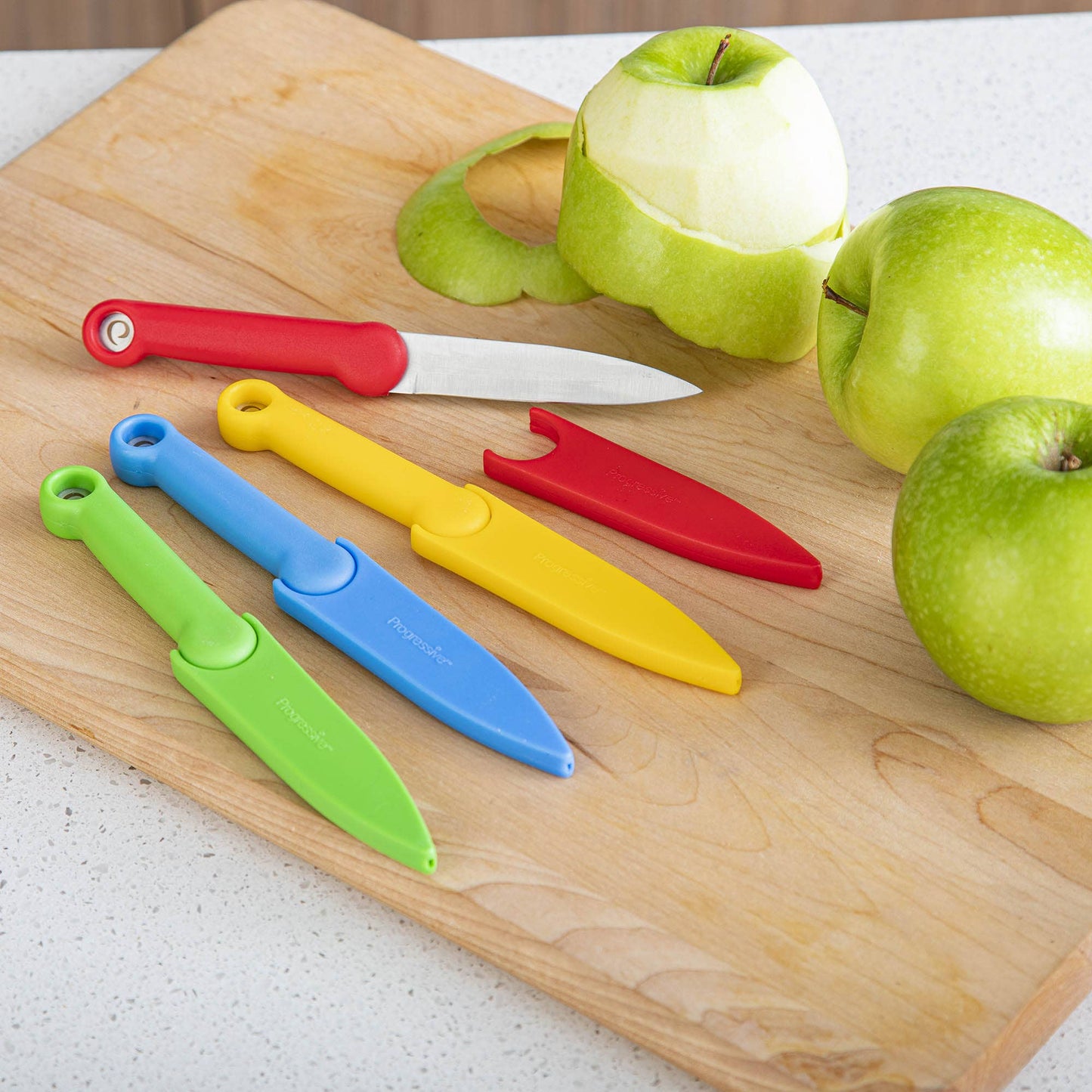 Progressive Paring Knives, 4-Piece Set, Color Coded Handles - Harold Import Co.