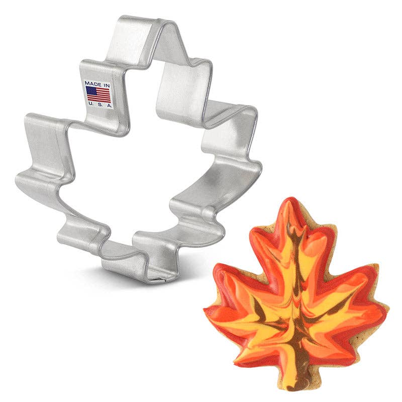 Mini Maple Leaf Cookie Cutter, 2.25" - Ann Clark