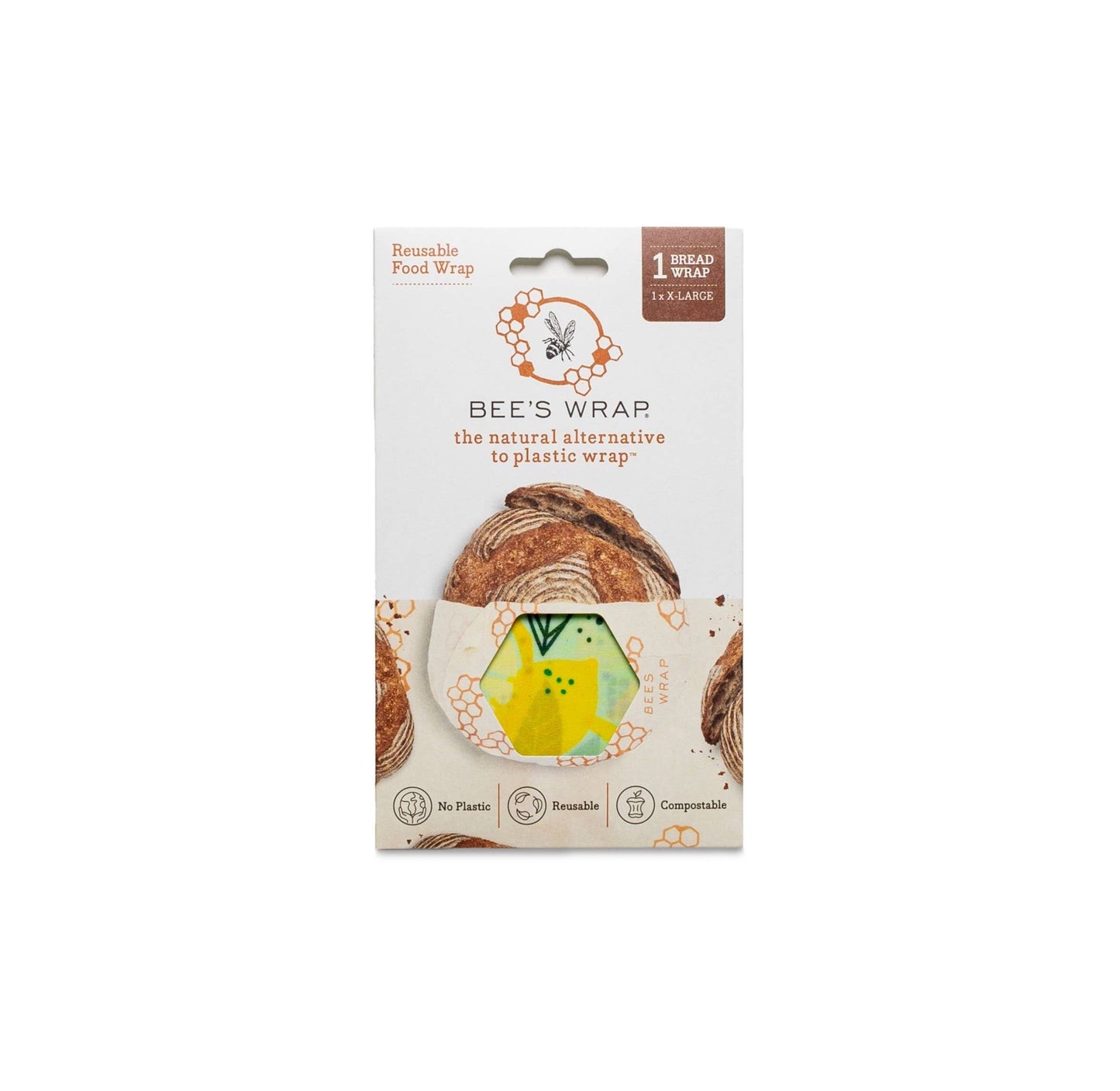 Fresh Squeeze Print- Bee’s Wrap® Beeswax Reusable Bread Wrap