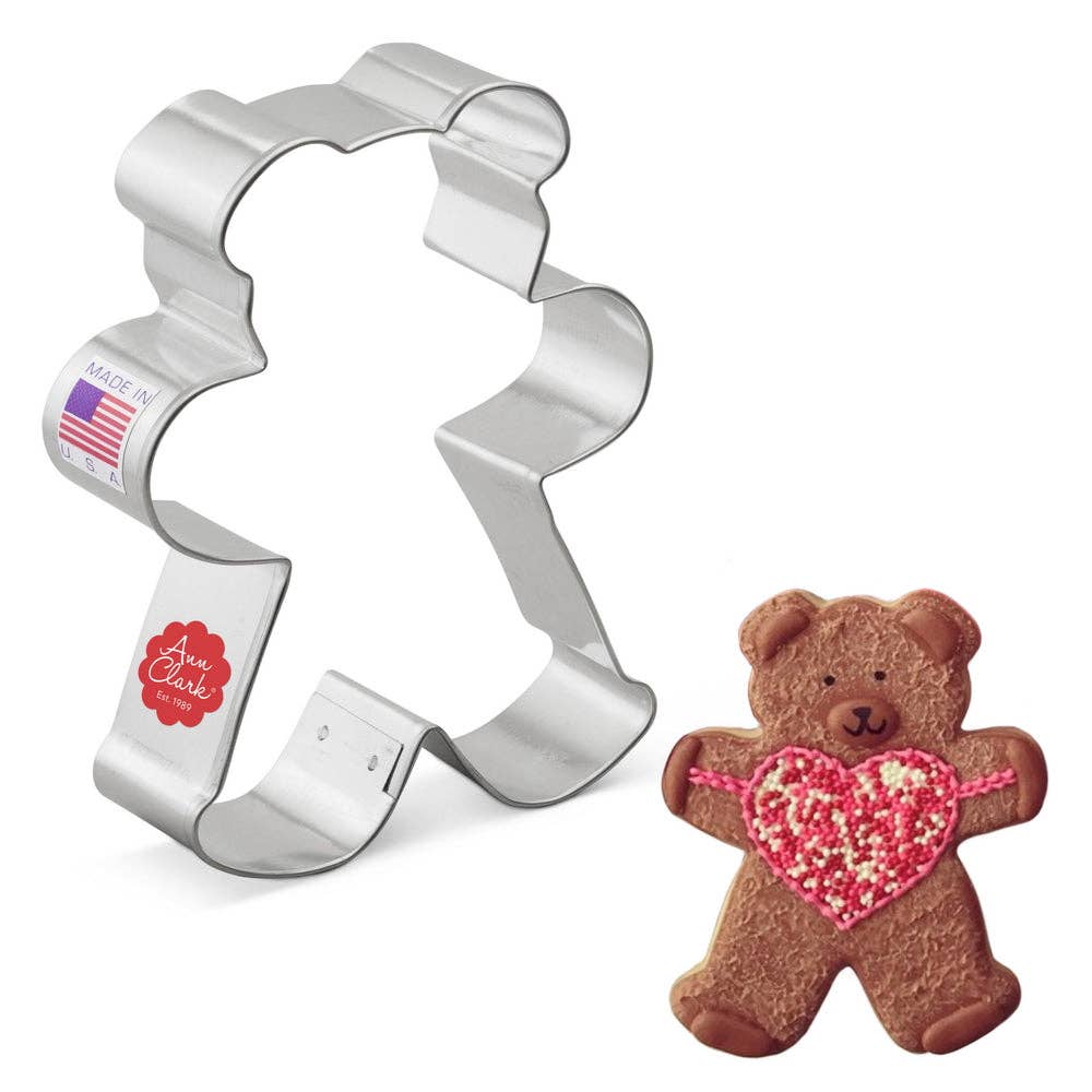 Teddy Bear Cookie Cutter (4.25")- Ann Clark