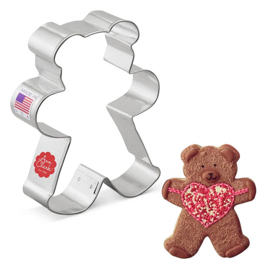 Teddy Bear Cookie Cutter (4.25")- Ann Clark